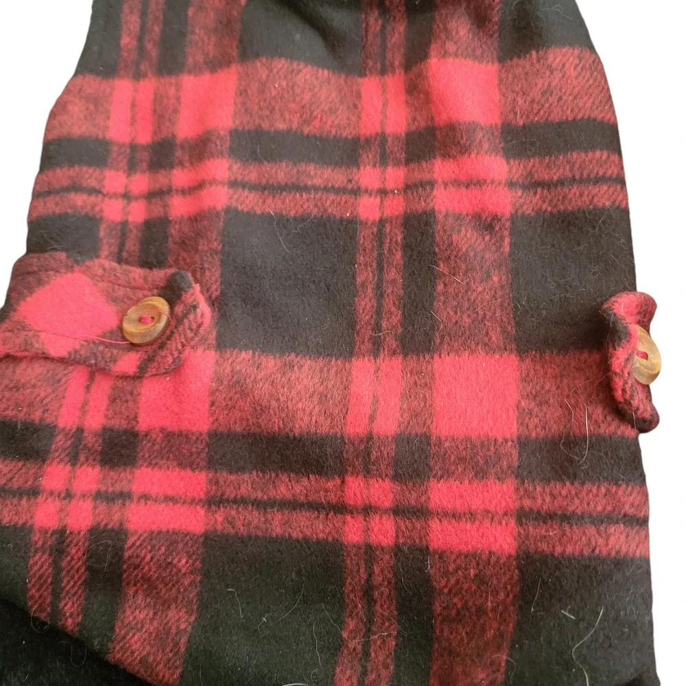 2 Dog Warm Fall Winter‎ Coats or Sweaters Plaid and Corduroy Size Medium